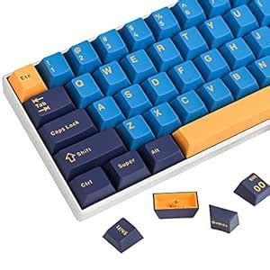 Ussixchare Japanese Keycaps Cherry Profile 60% PBT Key Cap Set for ...