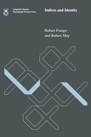 Buy Indices & Identity (Paper) (Linguistic Inquiry Monographs, 24) Book ...