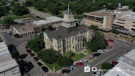 OverflightStock™ | Bell County courthouse on the city square downtown ...