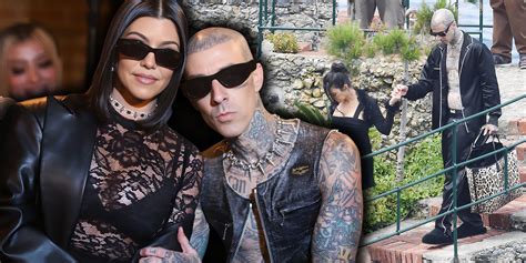 Kourtney Kardashian And Travis Barker Share Sweet Moment As They Take ...