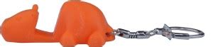 Classic Creations Mobile Phone Stand Cum Keychain - Orange Hippo ...