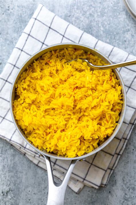 Easy Saffron Rice Recipe (Dairy Free, Vegan Option) - Simply Whisked