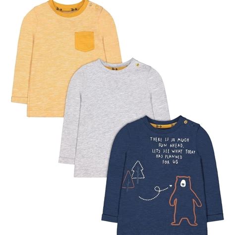 Buy Navy Bear, Yellow And Grey T-Shirts - 3 Pack Online at Best Price ...