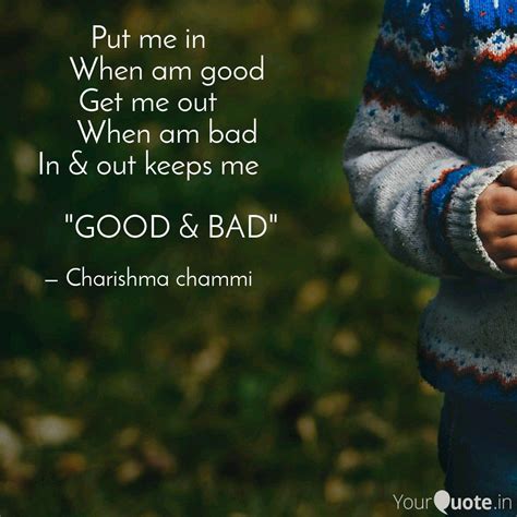 Put me in When am go... | Quotes & Writings by Charishma chammi | YourQuote