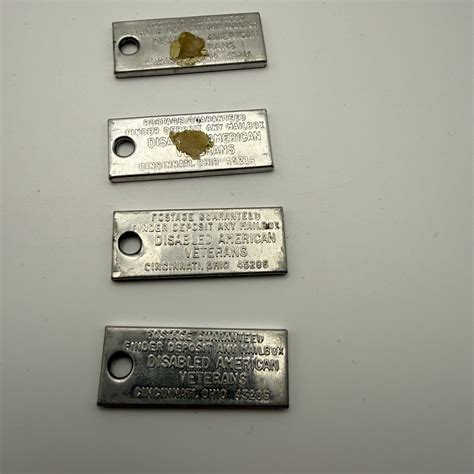 Disabled American Veterans DAV MICHIGAN License Plate Tags Keychain Lot ...