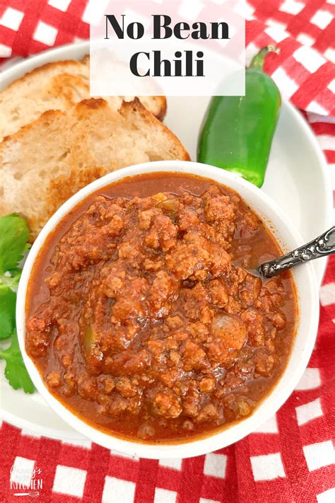 No Bean Chili Recipe - Granny's in the Kitchen