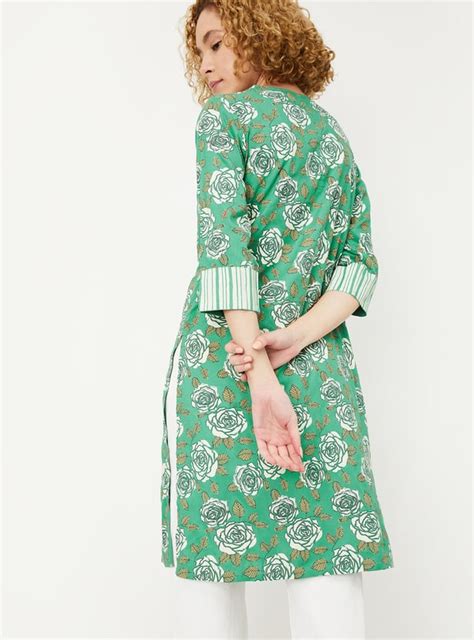 Buy Women Floral Printed Straight Kurta Online at just Rs. 499.0 ...