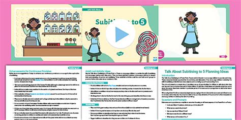 👉 Talk About Subitising to 5 Maths PowerPoint and Planning Ideas