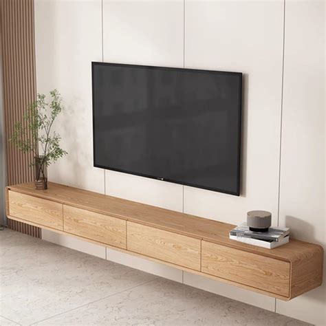 Easnuroz 160/200/240cm Floating TV Stand Wall Mounted Floating TV Unit ...