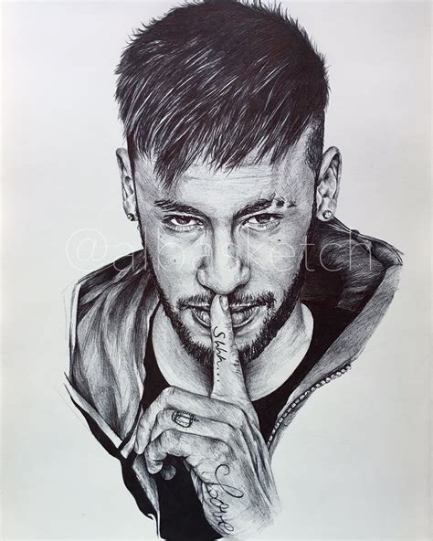 Neymar Jr by albasketch #draw #drawing #illustration #art #artist #sketch #sketchbook #Neymar # ...