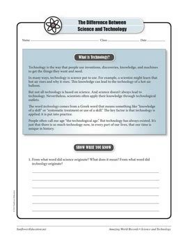 Difference Between Science and Technology 的图像结果