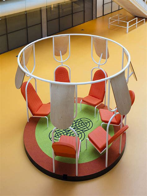 These public seating units by Matali Crasset form mini community ...