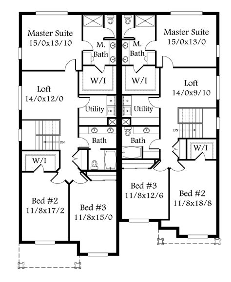 Two Storey Duplex Floor Plans