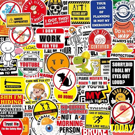 Amazon.com: 162PCS Funny Hard Hat Stickers for Adults, Funny Blue ...