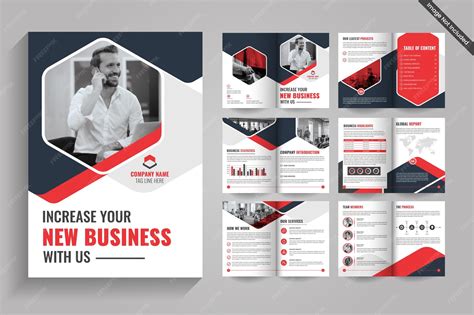Corporate brochure editable template layout business brochure template ...