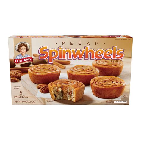 Pack of 2 - Little Debbie Pecan Spinwheels (8 Sweet Rolls In 1 Box ...