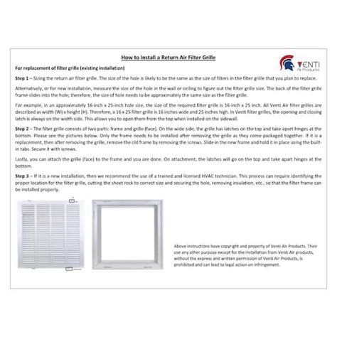 Buy 24 in. x 24 in. High Return Air Filter Grille with MERV 11 Filter ...