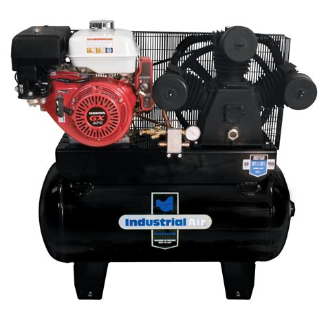 Industrial Air 30 Stationary Gas Air Compressor with Electric Start