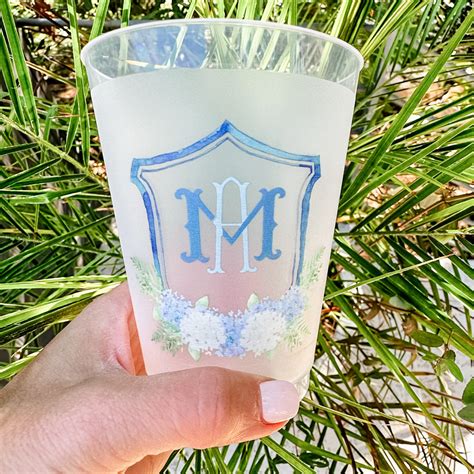 Full Color Hydrangea Crest Shatterproof Cups - GB Design House