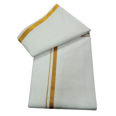 Buy Cotton Colors Men's Traditional Pure Cotton Bleached White Dhoti ...