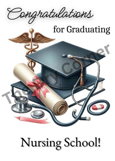 Congratulations for Graduating Nursing School Card - Etsy