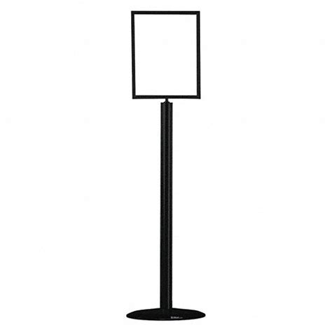 Steel, 49 in Ht, Floor Sign Holder - 30RH82|1310U-33-1114HD-V - Grainger