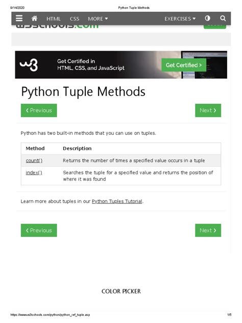 Program to Create a Tuple and Demonstrate the Various Methods of Tuple in Python 的图像结果