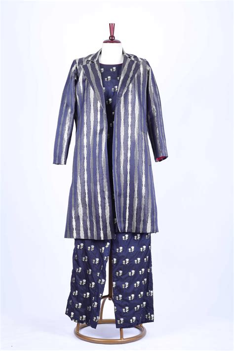 Indigo Printed Jacket Set – Exclusives By AmarSons