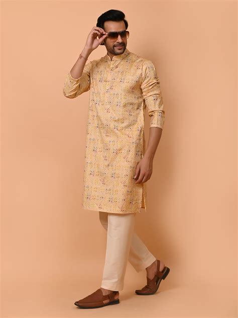 Sequence Mustard Kurta Set – ETHNIC COTLER