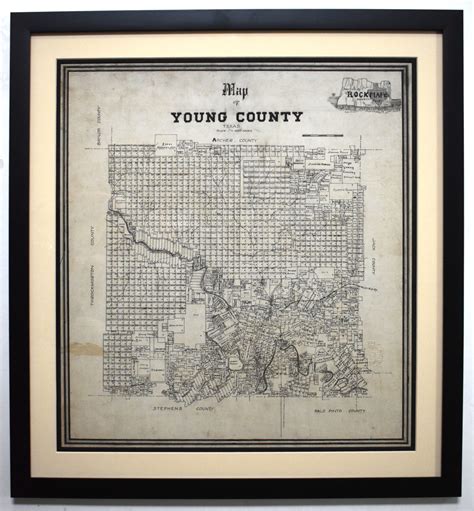 Texas County Maps 1870s-1910 - "Young County" - #2675 | Texas Art ...