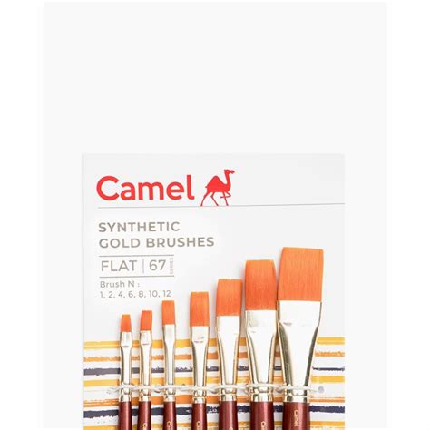 Camel Synthetic Gold Brushes Flat Sr. 67 Set of 7 Pcs – PAPERQUIRKS ...