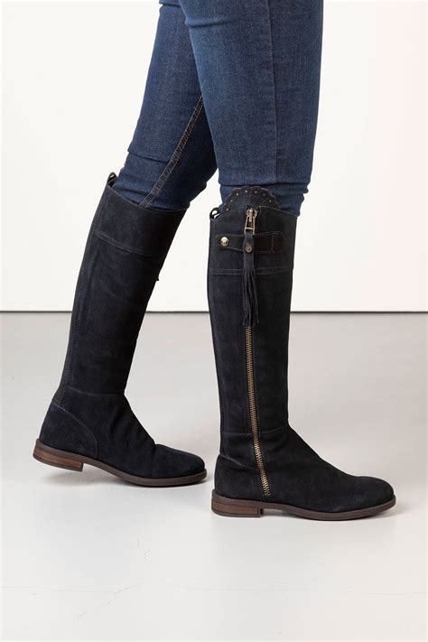 Ladies Tall Suede Boots UK | Womens Suede Riding Boots | Rydale