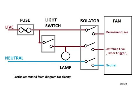 Image result for How to Wire Extractor Fan with Timer