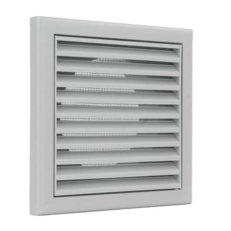 Buy Vents 4 inch - 100 mm Grey Fixed Blade Grille Fly Mesh and Rear ...