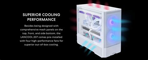 Buy Shop LIAN LI LANCOOL 207 Compact ATX RGB Gaming Cabinet (Black) at ...