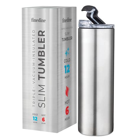 Buy Insulated Skinny Stainless Steel Tumbler - 18oz Coffee Tumbler with ...