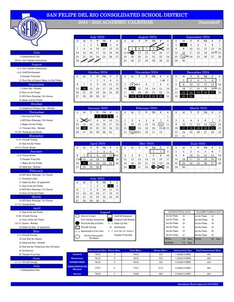San Felipe Del Rio SFDR CISD School Calendar 25-26 [PDF] - EduCounty