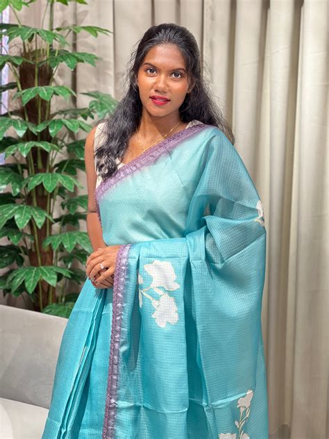 Floral Printed Kota Saree | HT370 – Aham Designer Boutique