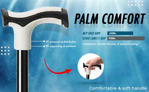 MCP Nimbus T Shape Aluminum Walking Stick, Lightweight, Walking Stick ...