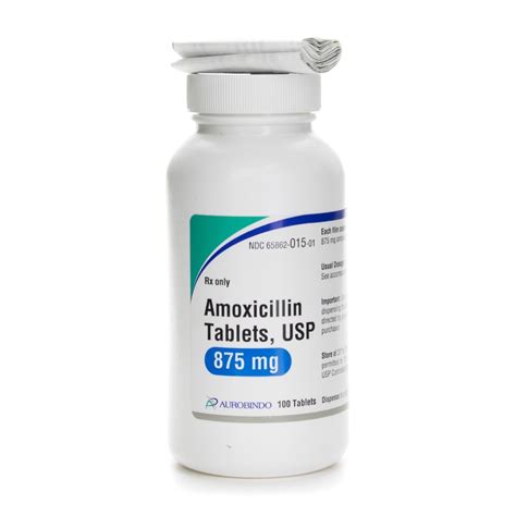 Amoxicillin, 875mg Tablets, 100/Bottle | McGuff