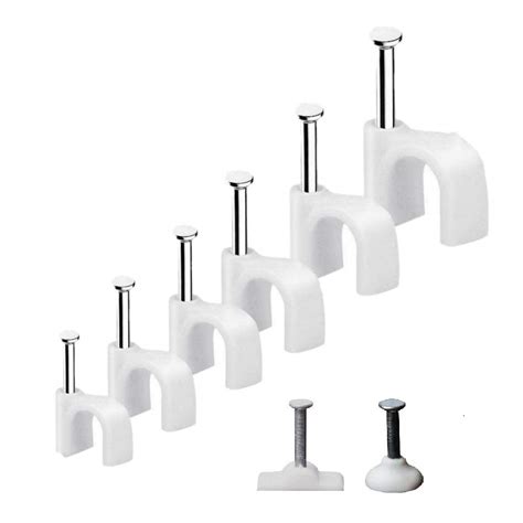 CARE 'N' TOUCH 800 pcs Cable Clips combo Set with Steel Nails 4mm 5mm ...