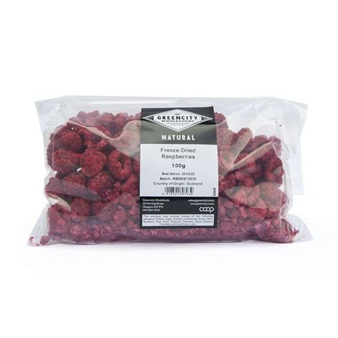 Freeze Dried Raspberries in 100g from Greencity