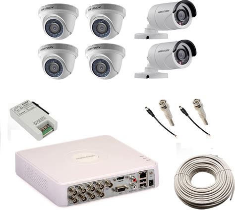 Hik Vision 2 Bullet 4 Dome and DS-7108HWI-SH 8 Channel Home Security ...