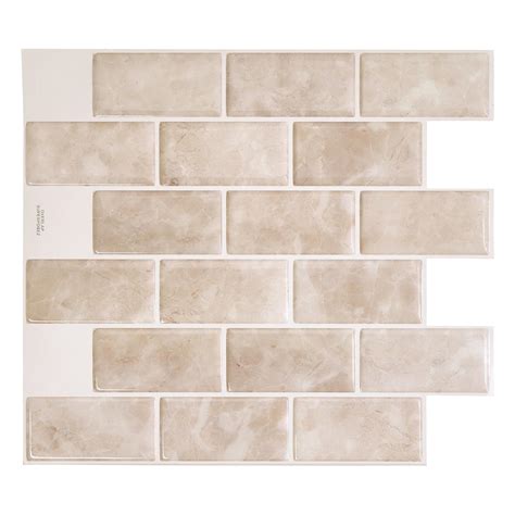 Smart Tiles Authentic Peel and Stick Backsplash And Wall Tiles (4 ...