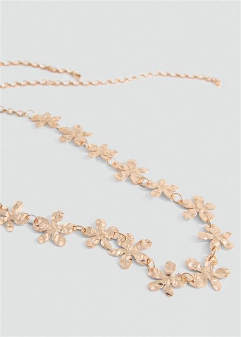 Flower chain necklace - Teen | MANGO United Arab Emirates