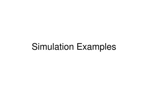 Examples of Simulation Program 的图像结果