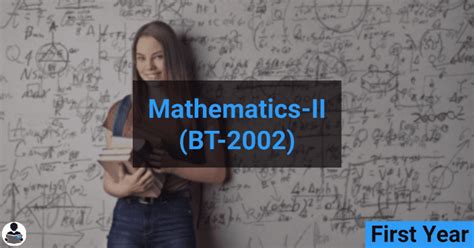 Mathematics-II (BT-2002) - B.E RGPV CBCS & CBGS Scheme Notes