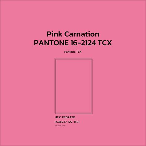 About PANTONE 16-2124 TCX - Pink Carnation Color - Color codes ...