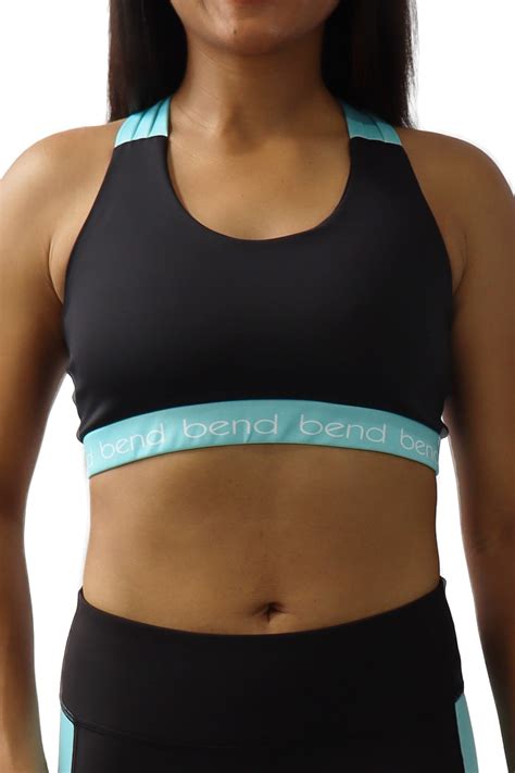 5006 - Bend Inspired Women's Criss Cross Back Bra/ Black - FINAL SALE