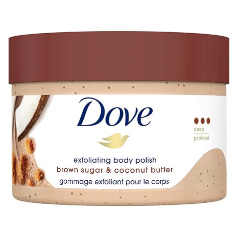 Buy Dove Exfoliating Body Polish Scrub for Dry Skin with Brown Sugar ...